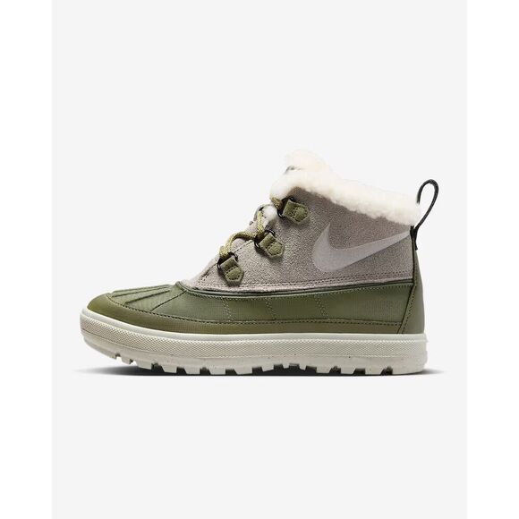 Nike Woodside Chukka 2 537345-200 Women's US 7 Taupe Faux Fur Ankle Boots HAM304 - Picture 3 of 15